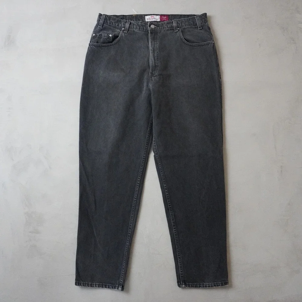 Vintage Levis 545 Jeans 38x32 Mens Black Loose Fit Straight USA Made Denim 90s